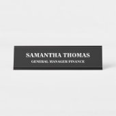 Einfache Berufliche Rezeption/Business School Schreibtischnamensplakette (Vorderseite )