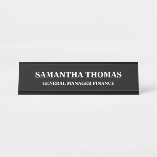 Einfache Berufliche Rezeption/Business School Schreibtischnamensplakette (Vorderseite )