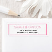 Einfache Berufliche Rosa Streifen-Grenzmarken (Insitu)