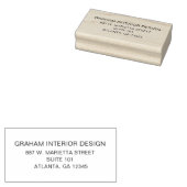 Einfache Berufliche Rücksendeadresse Gummistempel (Stempel)