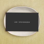 Einfache Berufliche Schwarz Visitenkarte