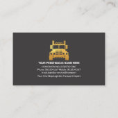 Einfache Berufliche Seefrachtbewegungen Visitenkarte (Rückseite)