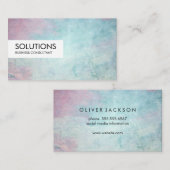 Einfache Berufliche Stiltextur Visitenkarte (Vorne/Hinten)