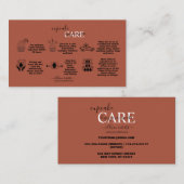 Einfache Berufliche Terrakotta auf dem Seeweg Visitenkarte (Vorne/Hinten)