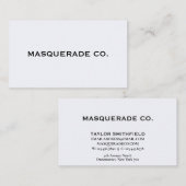 Einfache Berufliche Unternehmensorganisation Visitenkarte (Vorne/Hinten)