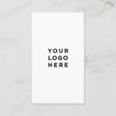 Einfache Berufliche Vertikale Visitenkarte (Rückseite)