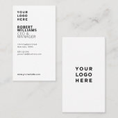 Einfache Berufliche Vertikale Visitenkarte (Vorne/Hinten)