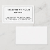 Einfache Berufliche Visitenkarte (Vorne/Hinten)