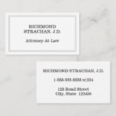 Einfache, Berufliche Visitenkarte (Vorne/Hinten)