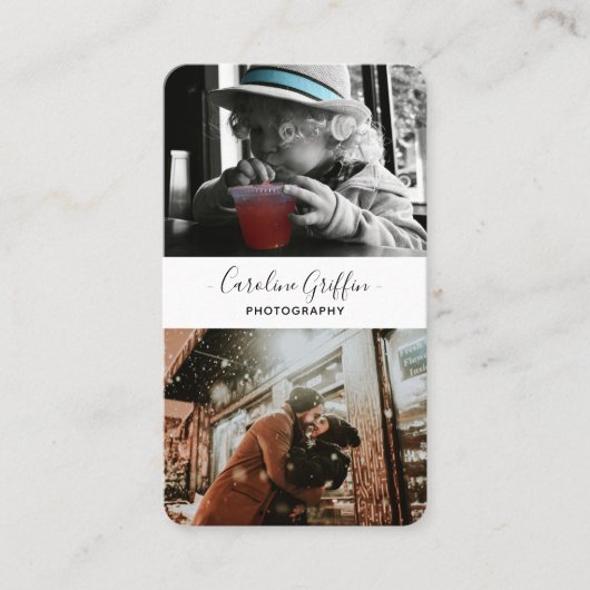 Einfache Berufliche Visitenkarte (Vorderseite)