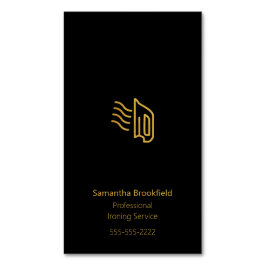 Einfache Berufliche Zuhause-Bügelservice Black Magnetische Visitenkarte