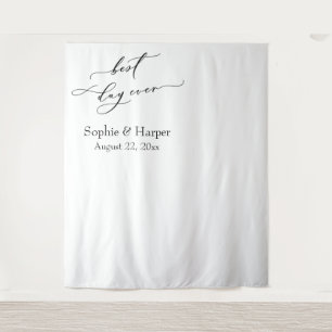 Einfache Best Day-Background für Links Fotos Wandteppich