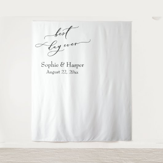 Einfache Best Day-Background für Links Fotos Wandteppich (Vorderseite)