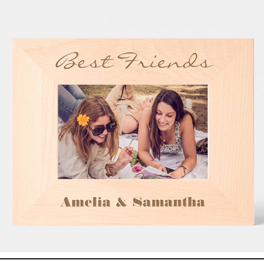 Einfache Best Friends individuelle Bilderrahmen au Geätzte Rahmen