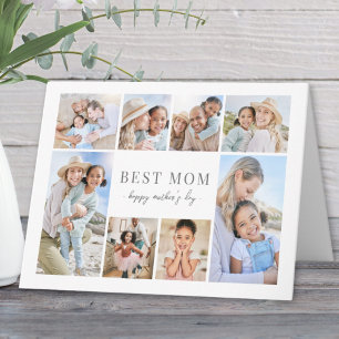 Einfache Best Mama Foto Collage Muttertag Karte