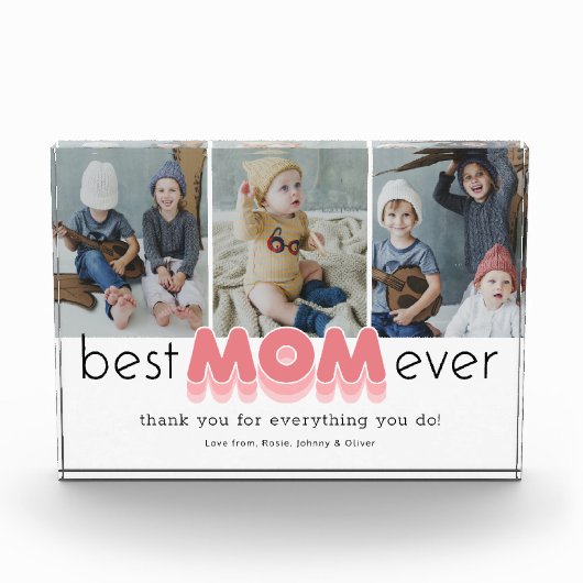 Einfache Best Mama für alle Zeiten Fotoblock (Vorderseite)