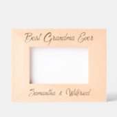 Einfache Best-Oma-jemals-Name Custom Woods Frames Geätzte Rahmen (Vorderseite)