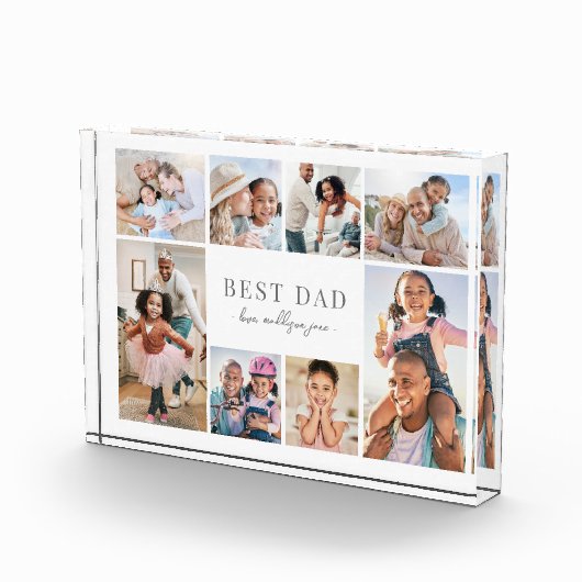 Einfache Best Vater Collage Fotoblock (Rechts)