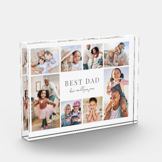 Einfache Best Vater Collage Fotoblock (Links)