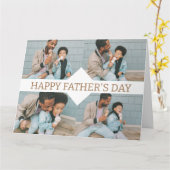 Einfache Best Vater je einfaches Foto Vatertag Karte (Gelbe Blume)