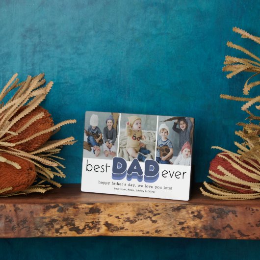 Einfache Best Vater je Foto Fotoplatte (Seite)