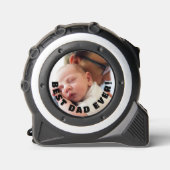 Einfache Best Vater je Foto Maßband (Vorderseite)