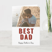 Einfache Best Vater Vatertag-Fotokarte Karte (Vorderseite)