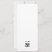 Einfache Bestätigung des modernen Minimalistischen Einladung (Rückseite)