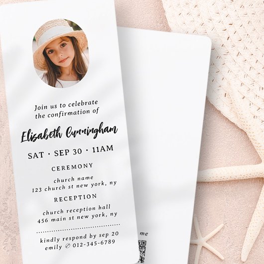 Einfache Bestätigung des modernen Minimalistischen Einladung