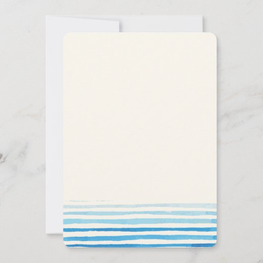 Einfache Bestätigung| Junge Einladung (Rückseite)