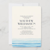 Einfache Bestätigung| Junge Einladung (Vorderseite)