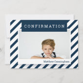 Einfache Bestätigung| Junge Einladung (Vorderseite)