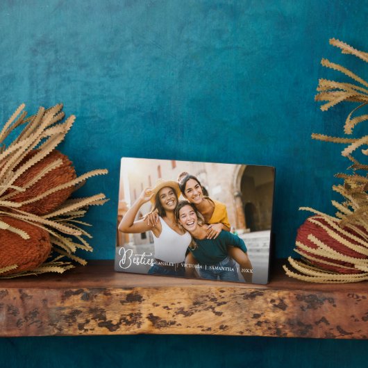 Einfache beste Freunde für immer Freundschaft Fotoplatte (Seite)