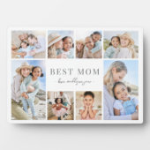 Einfache beste Mama Fotocollage Fotoplatte (Vorderseite)