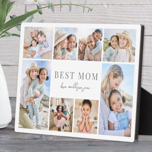 Einfache beste Mama Fotocollage Fotoplatte