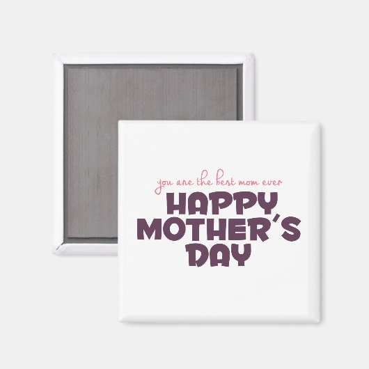 Einfache beste Mama je Muttertag | Magnet (Vorderseite/Rückseite)