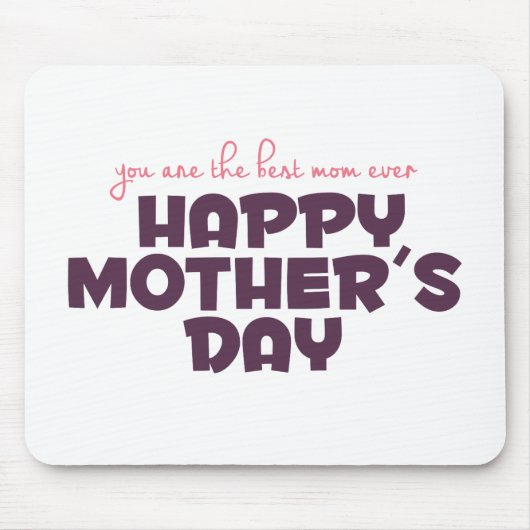 Einfache beste Mama je Muttertag | Mousepad (Vorne)