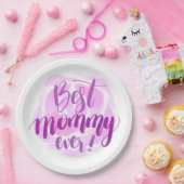Einfache beste Mama je Muttertag| Papierplatte Pappteller (Party)