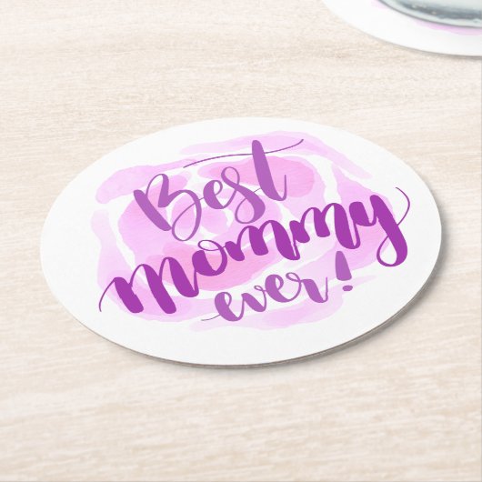 Einfache beste Mama je Muttertag | UNTERSETZER (Angewinkelt)