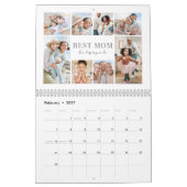 Einfache beste Mutter Fotocollage Kalender (Feb 2027)