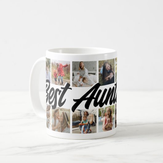 Einfache Beste Tasse je FotoCollage (Vorderseite Links)