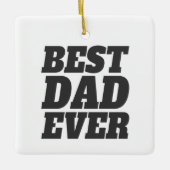 Einfache Beste Vater je Vater | Ornament (Vorderseite)