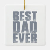 Einfache Beste Vater je Vater | Ornament (Rückseite)