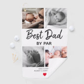 Einfache Beste Vater nach Par Picture Collage | Da Golfhandtuch (Insitu)