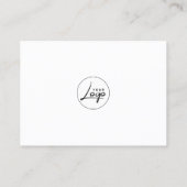 Einfache Bestellung Vielen Dank Geschäftskarte Visitenkarte (Rückseite)