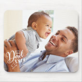 Einfache Bester Vater je Foto-Maus-Tastatur Mousepad (Vorne)