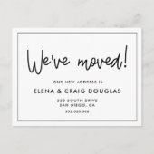 Einfache, bewegliche Ansichtskarte Ankündigungspostkarte (Vorderseite)