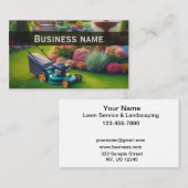 Einfache, bezaubernde Gartenlaichkarte - Business Visitenkarte (Vorne/Hinten)