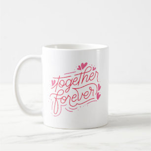 Einfache Bezauberung für immer Romantisches Rosa Kaffeetasse