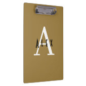 Einfache Bezeichnung der Beruflichen Bronze-Monogr Klemmbrett (Rechts)